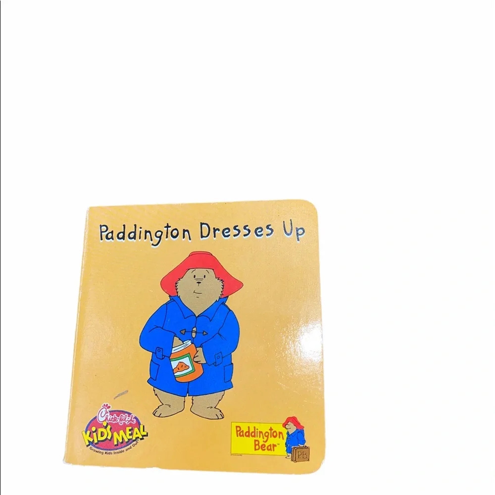 Paddington Bear dresses up- chick fil a collection book